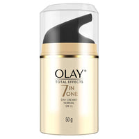 Olay Total Effects Anti Ageing Skin Cream (Moisturizer)| Fights 7 Signs of Ageing | With Niacinamide and Green Tea Extracts | Normal, Oily, Dry, Combination Skin | 50g (normal spf 15)