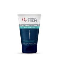 O3+ ALPHA MEN Energy White Charcoal Face Sheet Mask 30g with Charcoal & Hydrating Hyaluronic to Purify & Brighten Skin & O3+ ALPHA MEN Acno D-TAN Face Wash with Hyaluronic & Mint, 50ml Combo