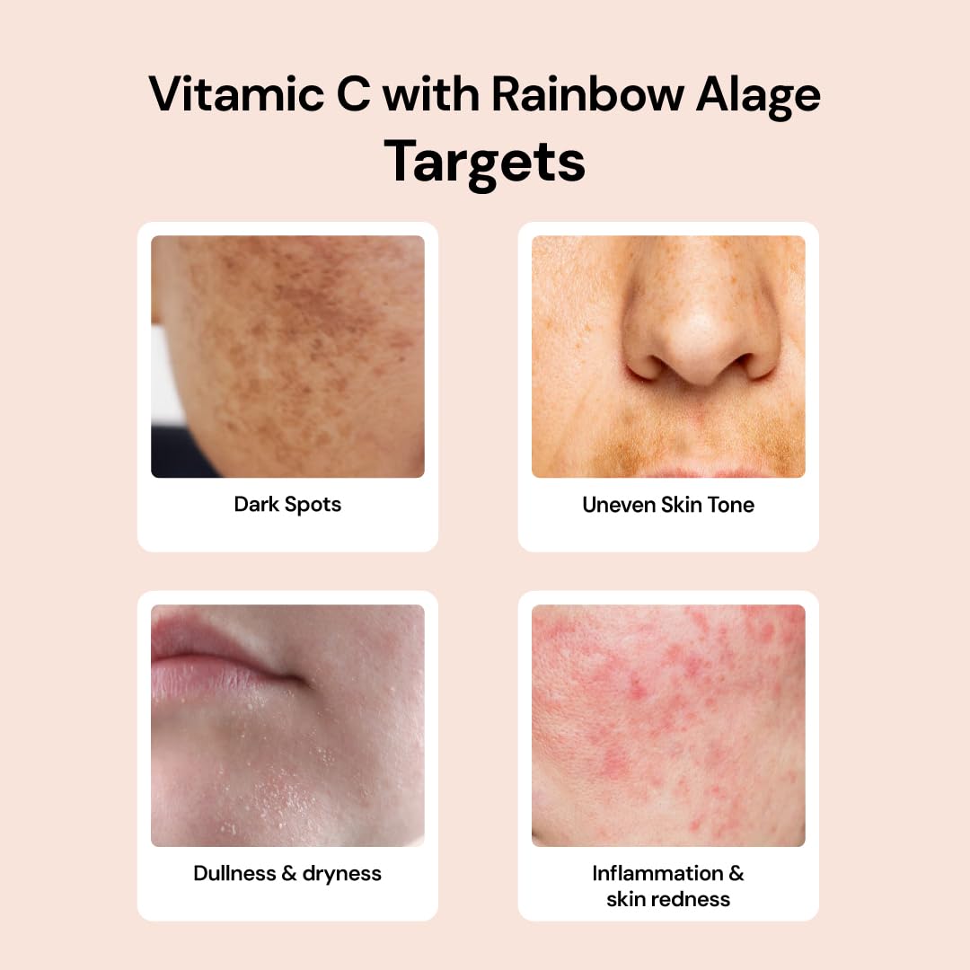 SUGANDA SKINCARE Vitamin C Serum 10% | Helps Brighten And Reduce Dark Spots, And Hyperpigmentaion | With Soothing Cica And Hydrating Hyaluronic Acid And Rainbow Algae| Suitable For Sensitive Skin.