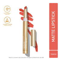 MyGlamm Ultimatte Long Stay Matte Lipstick - Trophy (Pink) | Long Lasting Lipsticks for Women With 12hr Stay | Transfer Proof | Rich Colour | Moisturising, Lightweight Formula | 1.3g