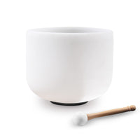 Kresec 8 Inch 440Hz Perfect Pitch Crystal Singing Bowl C Note (±10 cents) Root Chakra with O-ring and Mallet for Meditation, Yoga, Spiritual and Body Healing and Energy Cleansing C Note Root Chakra