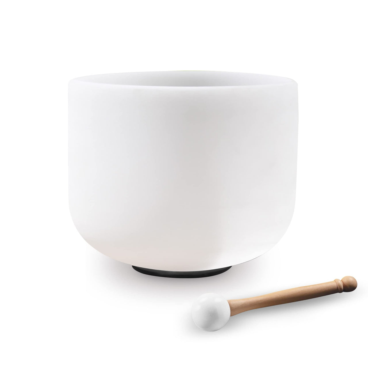 Kresec 8 Inch 432Hz Perfect Pitch Crystal Singing Bowl A Note (±10 cents) Third Eye Chakra with O-ring and Mallet for Meditation, Yoga, Spiritual and Body Healing and Energy Cleansing