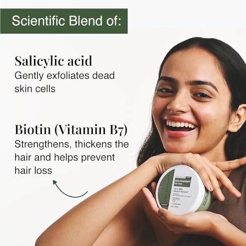 Bare Anatomy Expert Anti-Dandruff Shampoo + Mask | Dandruff Reduction | Targets Oily Scalp & Sheds Dry Flakes | Advanced Hair Growth Serum |Hair growth & Hair fall control serum for Women & Men