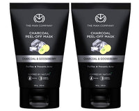 The Man Company De Tan Activated Charcoal Peel-Off Mask with Moringa, Gooseberry & Turmeric Powder Extract for Dead Skin, Blackhead & Tan Removal - 100gm*2