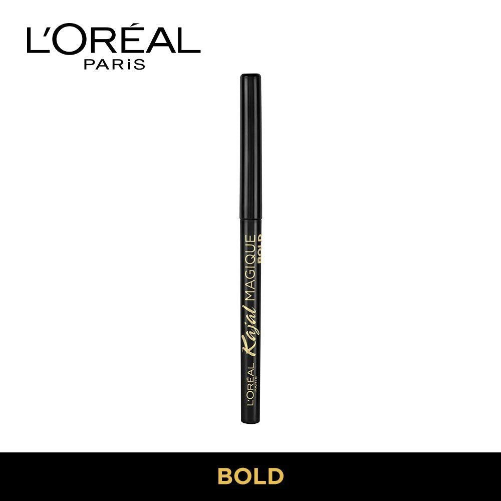 L'Oreal Paris Kajal Magique, Bold, 0.35g And L'oreal Paris Kajal Magique 0,35g (Black)
