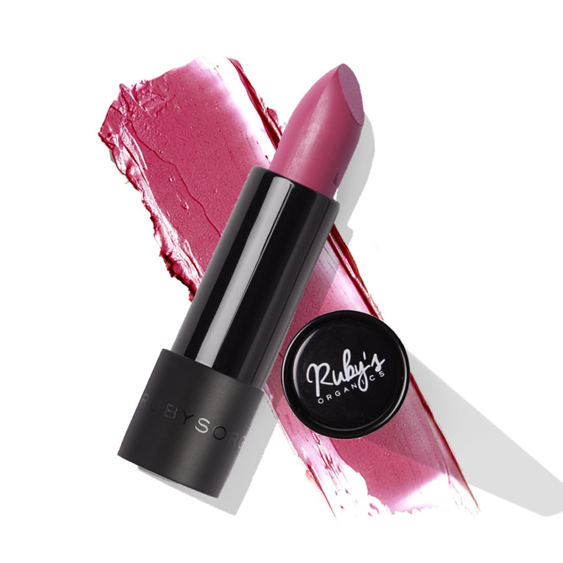 Ruby's Organics Semi-Matte Lipstick for Women All Indian Tones, Highly Pigmented, Moisturizing, Non Drying, Lightweight and Long Lasting Formula, Lip Makeup, Synthetic Chemical-Free, Mauve, 3.7g