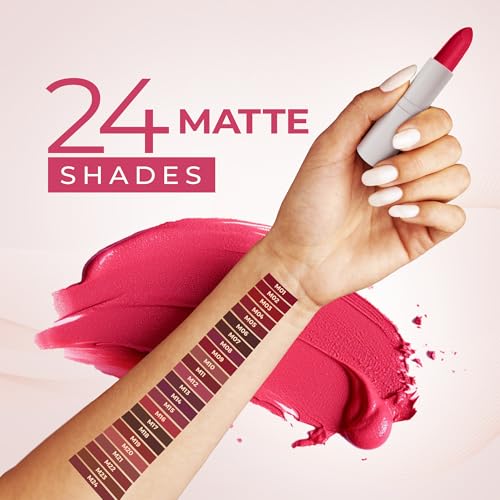 Juice Regal Red - M04 Kiss Sensation Lipstick & Juicy Plum - M05 Color Luxe Liquid Lipstick with Goodness of Bio Retinol, & SPF 15 UV Protection