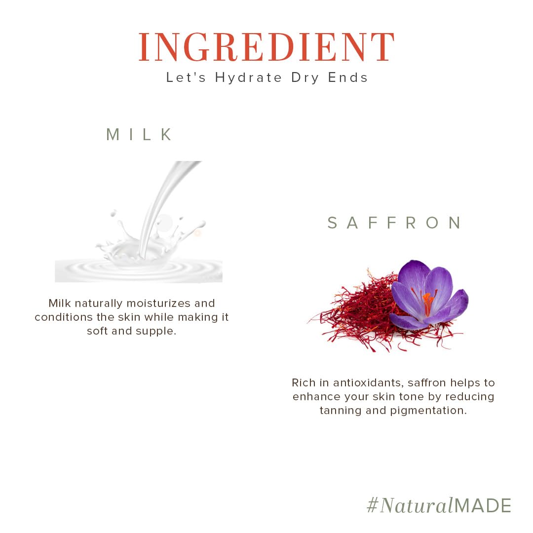 Khadi Natural Milk & Saffron Hand Cream 100Gm
