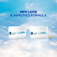 NIVEA Soft Light Moisturizer For Face, Hand & Body, Instant Hydration, Non-Greasy Cream With Vitamin E & Jojoba Oil, 100ml