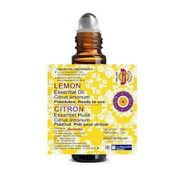 Deve Herbes Lemon Essential Oil (Citrus limonum) Pre Diluted Ready to Use Roll-on Blend for Aromatherapy and Topical Skin Application for Kids and Adults 10ml