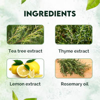 Jovees Herbal Thyme & Tea Tree Anti Dandruff Shampoo | With Tea Tree, Thyme & Lemon Extract | For All Hair Type | Prevents Dandruff & Dry Scalp 150ML
