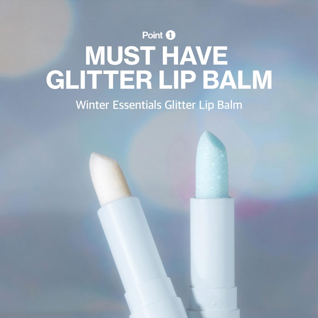 UNLEASHIA Glacier Vegan Lip Balm |Glitter|Moisturizing|Vitamins|Shea Butter|Glossy|Lip Base #No.2 Blue Lagoon (No.2 Blue Lagoon), 1 Count