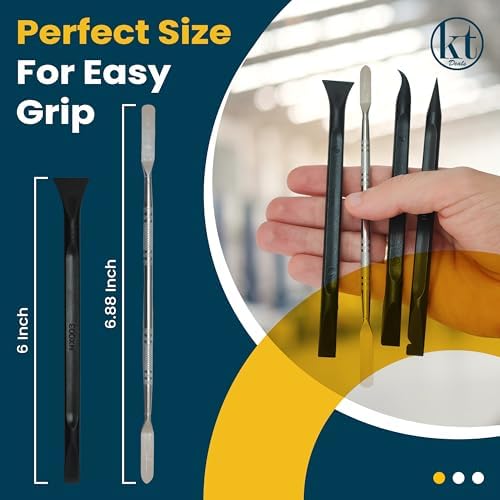 Spudger Pry Tool Kit Electronics Repair Opening Tools, Plastic & Metal Spudger Tool Kit, Prying Open Tool for Laptop, Cell Phone, Tablet, Computer Smartphones and Other Electronic Devices