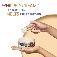 Vaseline Cocoa Glow Whipped Body Butter, 180 g. Cocoa & Shea Butter for Glowing Soft Skin