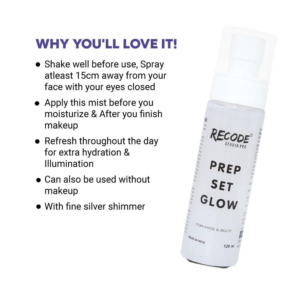 Recode Prep Set Glow -100 ML with Silver Shimmer