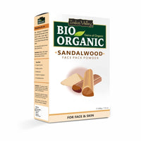 INDUS VALLEY Organic (Sandalwood Face Pack + Orange | Citrus aurantium & Rose Powder | Rosa indica) - 200+100+100=400g