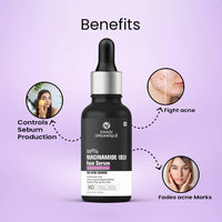 Khadi Organique 10% Niacinamide (B3) Face Serum Moisturizes Skin, Brightening up the Skin, Reduce Hyperpigmentation, No Artificial Fragrance, 30 Ml