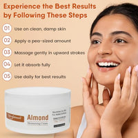 Hakim Suleman's Almond Moisturizing Cream – Ultra-Hydrating, Nourishment for Soft & Radiant Skin, Suitable for All Skin Types - 150 g