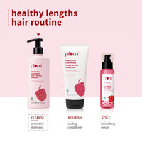 Plum Hibiscus & Ceramides Long & Healthy Shampoo | Hydrates & Conditions Hair, Prevents Split Ends |Contains Hibiscus Extracts, Ceramides | SLS & Paraben Free| 100% Vegan | 250ml