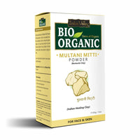 INDUS VALLEY Bio Organic Multani Mitti Powder For Skin, Hair | Fuller's Earth | Bentonite Clay For Glowing Skin, (300g+50g)