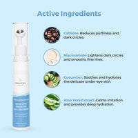 Be Soulfull undereye roll on cream - 12gms /.05 fl oz. Targets dark circles and puffiness for refreshed, vibrant eyes