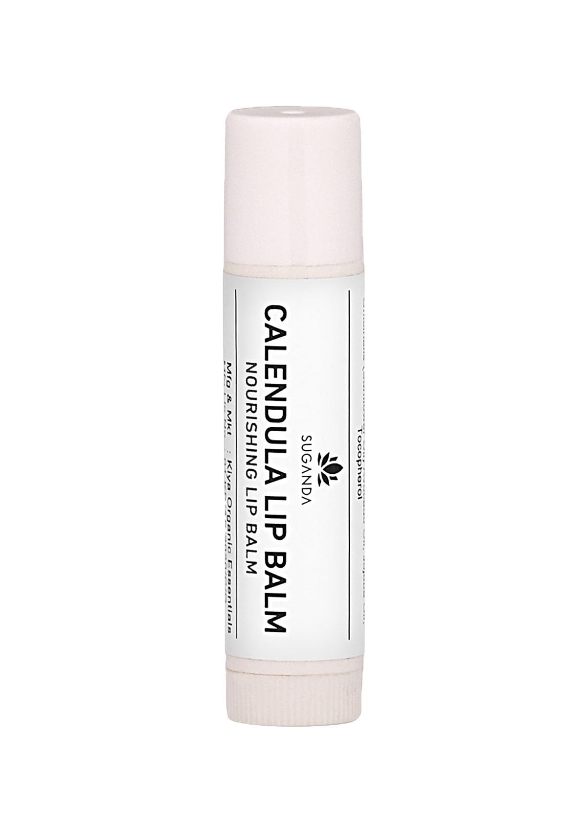 SUGANDA CALENDULA LIP BALM | with COCOA BUTTER & AVOCADO| NOURSHING Lip Oil for DRY CHAPPED LIPS | Lip care to HEAL CRACKED AND WOUNDED LIPS | RETAIS MOISTURE | Winter care moisturizer | 4g - White