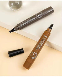 Tmisham Store Eyebrow Pen- Black, Waterproof & Smudge-proof, One Swipe Application with Micro Precision, Natural & Long-lasting Finish, For Denser & Fuller Eyebrows, Easy to use(pc of 1)