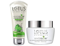 Lotus Herbals Whiteglow Oil Control Face Wash 100g, Gel Cream 60g, Set of 2