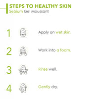 Bioderma Sebium Gel Moussant Purifying Cleansing Foaming Gel Combination To Oily Skin, 45ml