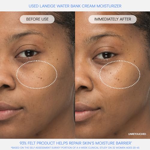 LANEIGE Water Bank Hyaluronic Acid Moisturizer Cream for Dry Skin | Moisturizer for Face | Lightweight Formula for Hydrated Skin | Face Cream for Men and Women | Korean Skincare-50ml