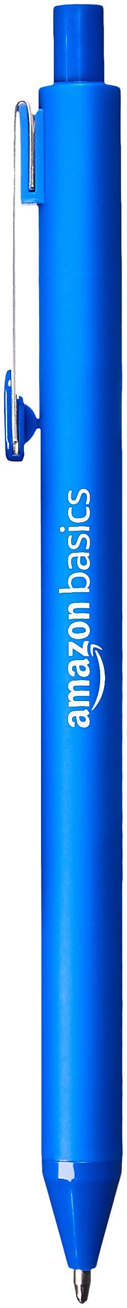 Basics Retractable Ballpoint Pen - Blue - 12-Pack