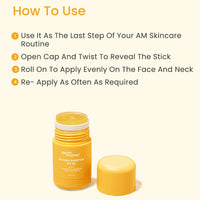Earth Rhythm Sunstick SPF 60 PA+++ Invisible Sunscreen | Water Resistant, No White Cast, Lightweight I Almond Oil, Jojoba Oil & Vitamin E | Suits all skin types | Women & Men - 40 gm