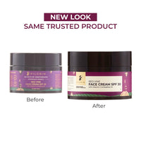 Pilgrim French Red Vine Face Cream with SPF 30 Sunscreen, Rosehip Oil & Vit C For Anti Ageing, Sun Protection PA+++, Daily Use, Dry, Oily, Combination Skin, Men & Women, 50g