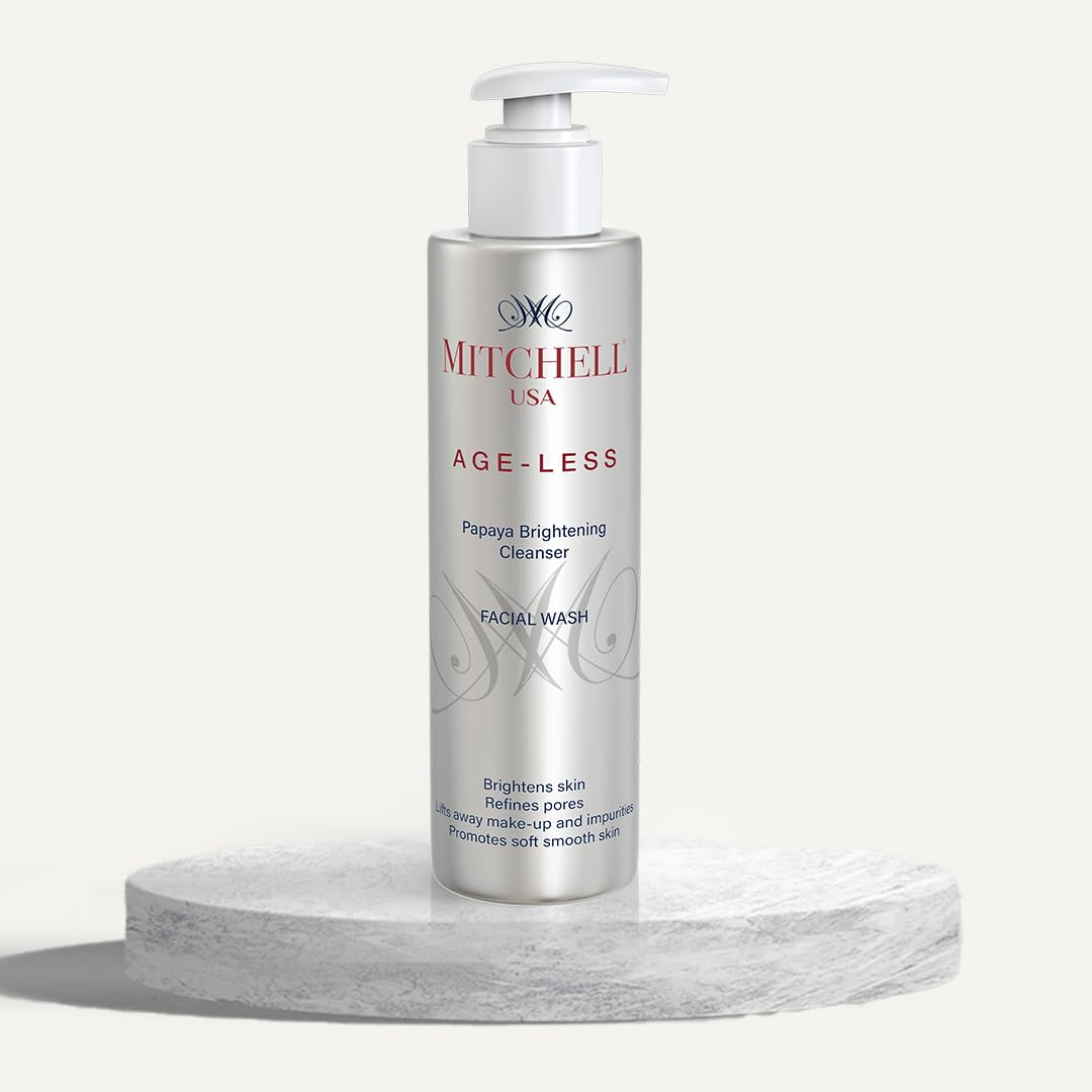 Mitchell USA Age-Less Papaya Brightening Cleanser Facial Wash (200 ml)
