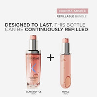 Kérastase Chroma Absolu Hair Oil-In-Serum For Colour Treated Hair | 93% Colour Preservation | Enriched With Centelle Asiatica | Providing Long-Lasting Protection and Smoothness.75ml