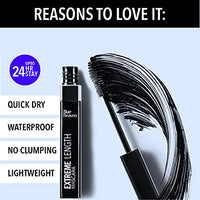 Blue Heaven Intense Eyeliner Easy Sketch, Black, 1ml & Extreme Length Mascara, Black, 9ml (Matte Finish)