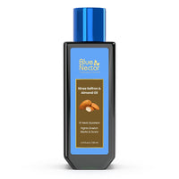 Blue Nectar Saffron & Almond Oil for Skin | Natural Stretch Mark Body Oil for Glowing Skin | Natural Skincare Oil for Pregnant Women & New Mothers (12 Herbs, 100ml)