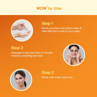 WOW Skin Science Brightening Vitamin C Face Wash - No Parabens, Sulphate, Silicones & Color - Pack of 2 - Net Vol 200mL