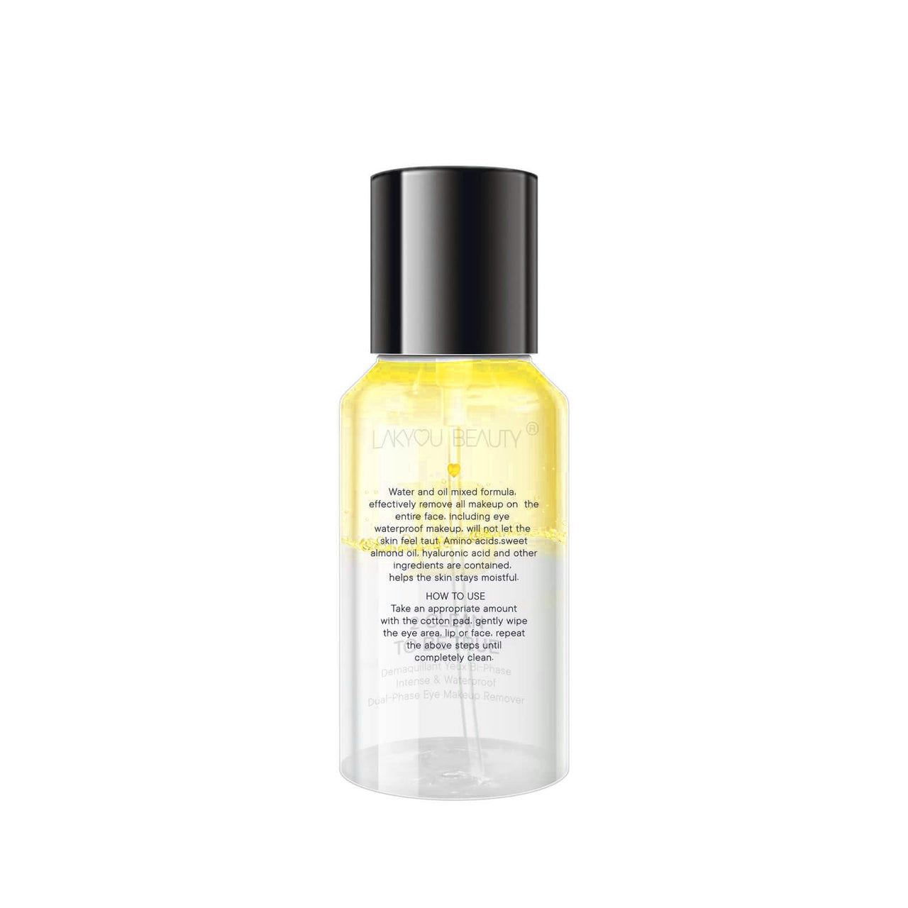 LAKYOU BEAUTY 2 Clean To Be True Makeup Remover - Yellow (100ml) | Dual-Action Makeup Remover & Cleanser With Matte Finish