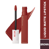Maybelline New York Super Stay Matte Ink Liquid Lipstick, 225 Delicate, 5ml and Maybelline New York Super Stay Matte Ink Liquid Lipstick, Seeker, 5g