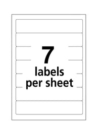 Avery File Folder Labels, Laser and Inkjet Printers, 1/3 Cut, White, Pack of 252 (05202)