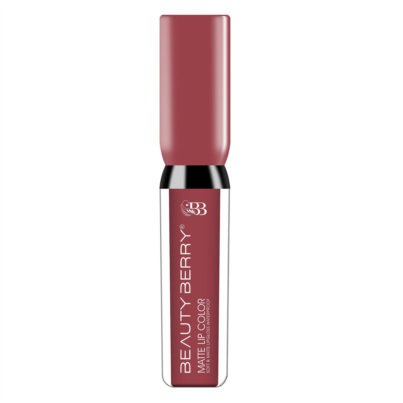 Beauty Berry Soft & Matte Waterproof Lip Color Liquid Lipstick | Rich Pigment, Long Lasting Liquid Lipstick | Non-Transfer Liquid Lipstick for Women Enriched with Vitamin E (03 - Dusty Rose, 4.5 ml)