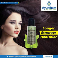 Vipula Ayurvedic Herbal Hair Oil for Stronger Longer and Thicker Hair, Enriched with Coconut, Amla & Bhringraj for Stronger, 100% Natural Oil for 2x faster Hair Growth - 2x100ml