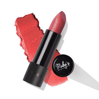 Ruby's Organics Semi-Matte Lipstick for Women All Indian Tones- Highly Pigmented, Moisturizing, Non Drying, Lightweight and Long Lasting- Lip Makeup, Synthetic Chemical Free- Apricot, 3.7g