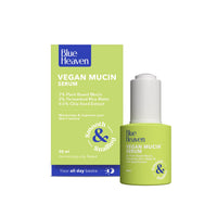Blue Heaven Vegan Mucin Face Serum Infused with 3% Plant Based Mucin | Moisturizes & Improves Skin Texture | Korean Glass Like Skin Glow Face Serum for Women 20ml