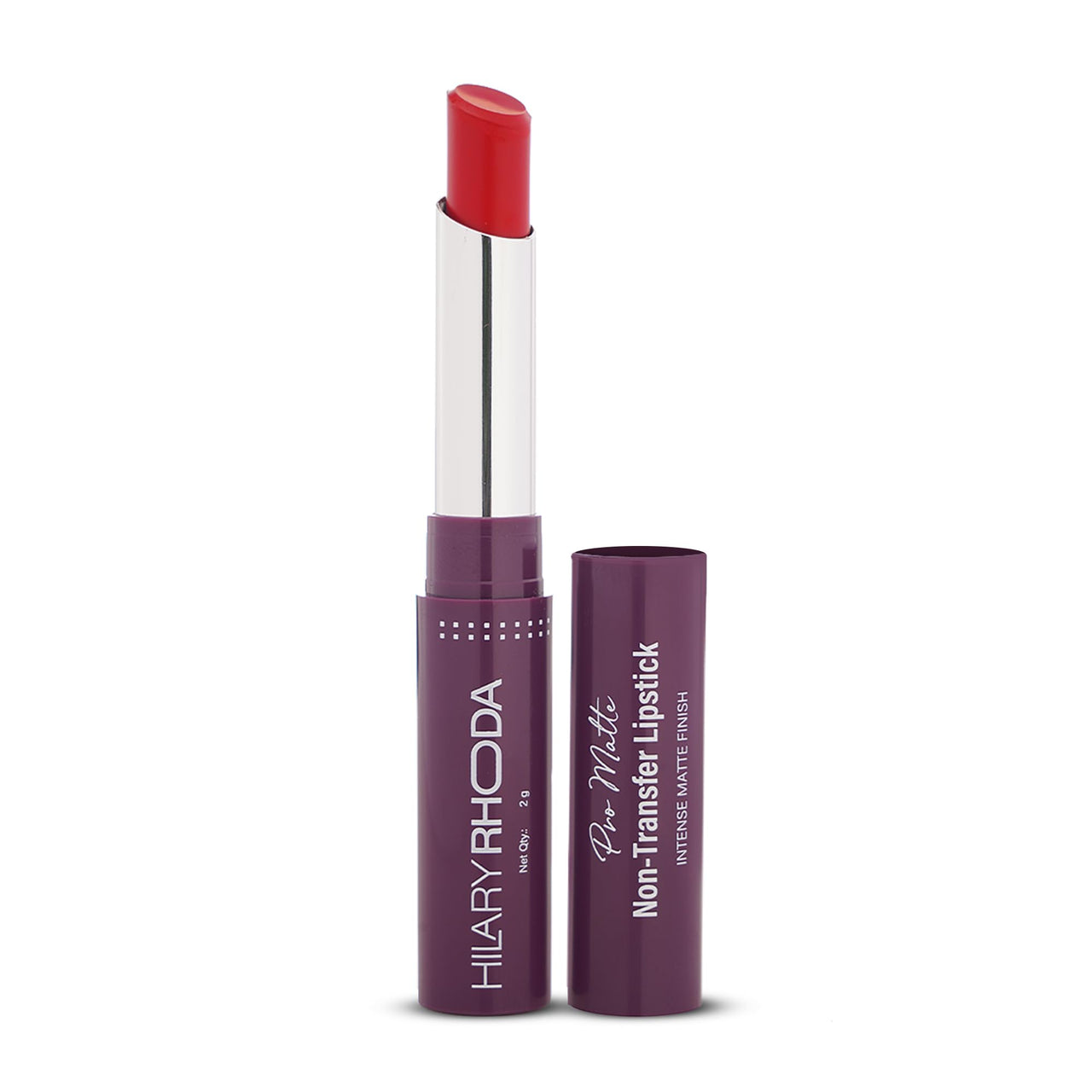Hilary Rhoda Pro Matte Non-Transfer Lipstick | Waterproof & Smudge-Proof | 12-Hour Long Stay | 24 Shades Available | Highly Pigmented Matte Finish Lipstick | 2g - (Fuschia Fanatic | Shade 08)