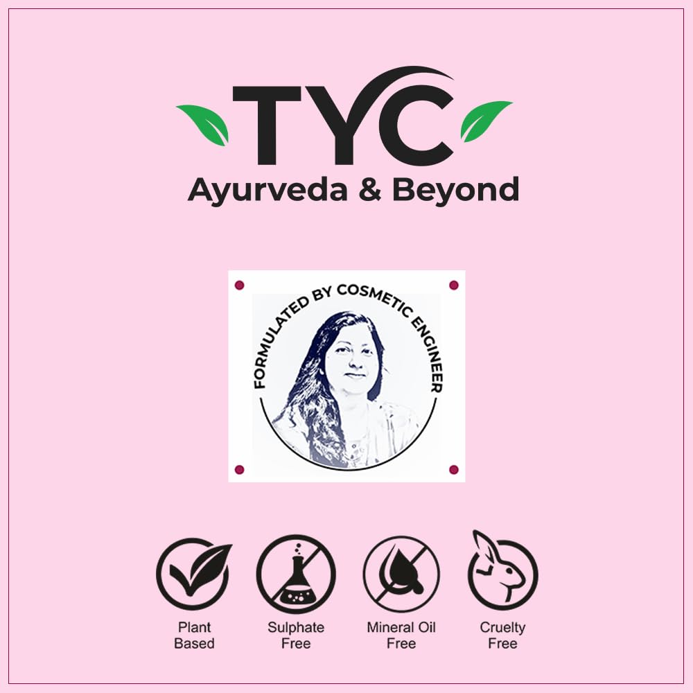 TYC - TRUST YOUR CHOICE Ayurvedic Hair Fall Control Shampoo With Plant Keratin And Bhringraj|3-In-1 Organic Shampoo With Conditioner|Sulphate Free|Helps Reduce Hair Breakage And Hair Thinning|Ph 5.5