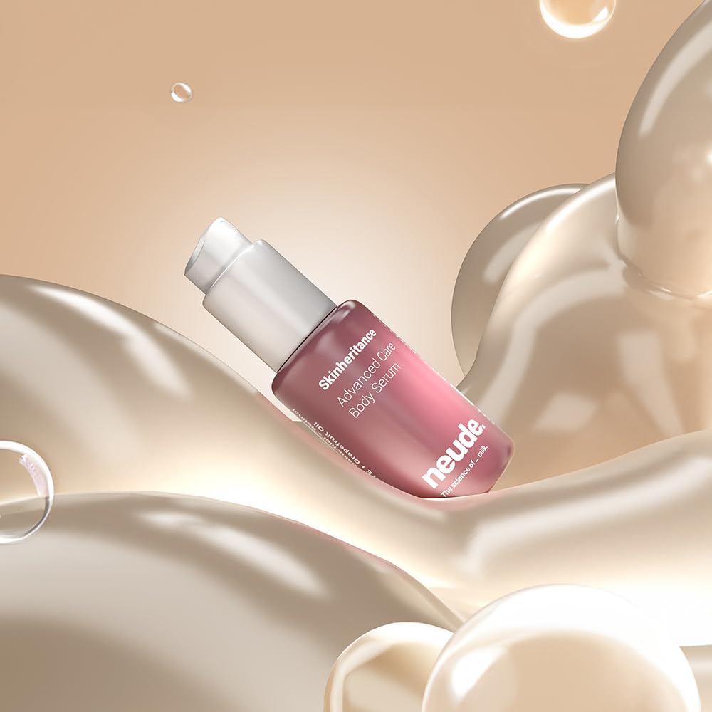 Neude Skinheritance Hydrating & Firming Glow Body Serum 50ml with Bakuchiol Retinol & Vitamin E for Men & Women All Skin Types Paraben-Free Sulphate-Free for Smooth Radiant Skin