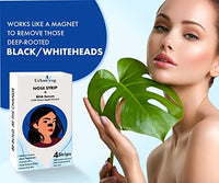 Urban Yog Nose Strips (4 Strips) Black/Whitehead Remover + BHA Serum to Treat Pores