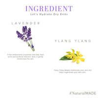 Khadi Natural Herbals Lavender & Ylang Ylang Massage Oil|Paraben & Mineral Oil Free| Quickly absorbing hair oil|Stress-relieving properties|Suitable for All Types of Hair| 210ml